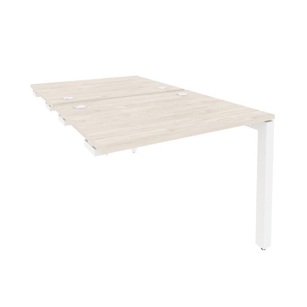 Стол-приставка двойной на П-образном м/к к опорным элем.