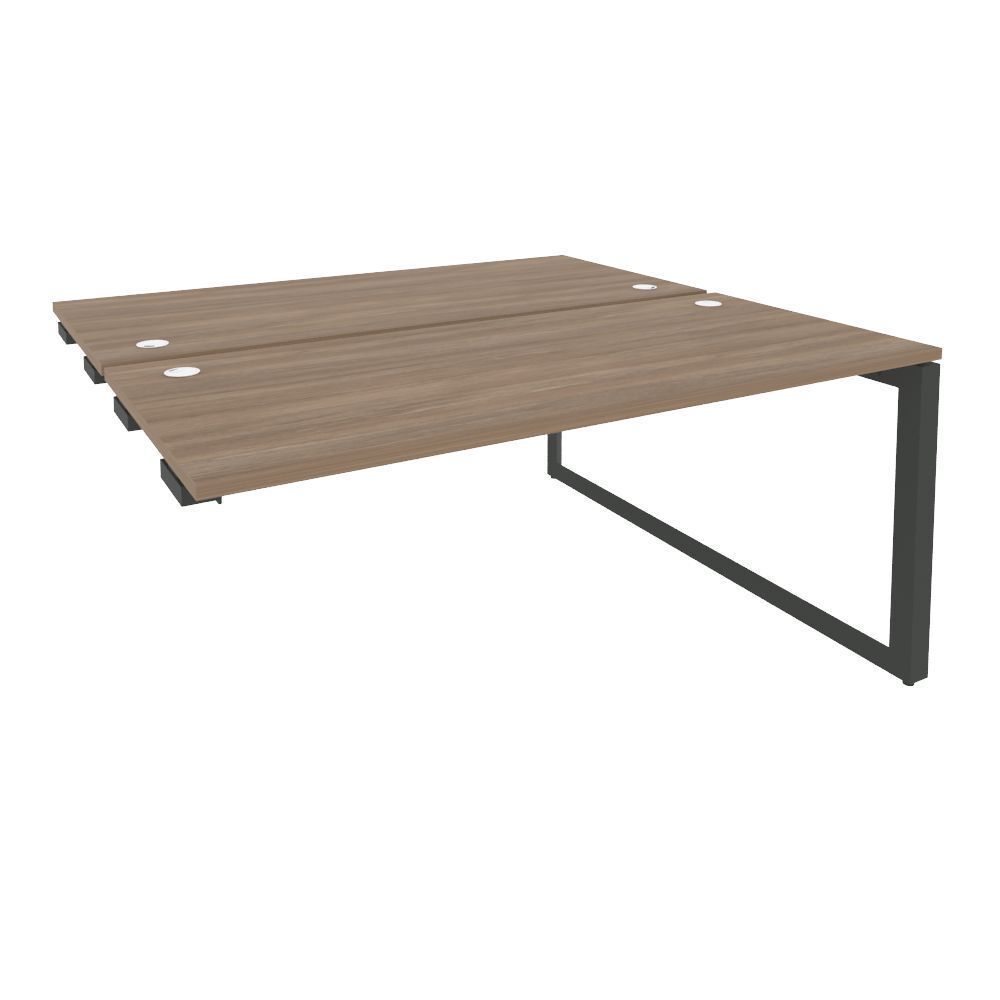 Стол-приставка двойной на О-образном м/к к опорным элементам