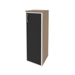 Шкаф средний узкий правый (стекло черное)