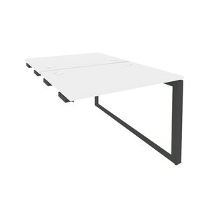 Стол-приставка двойной на О-образном м/к к опорным элементам