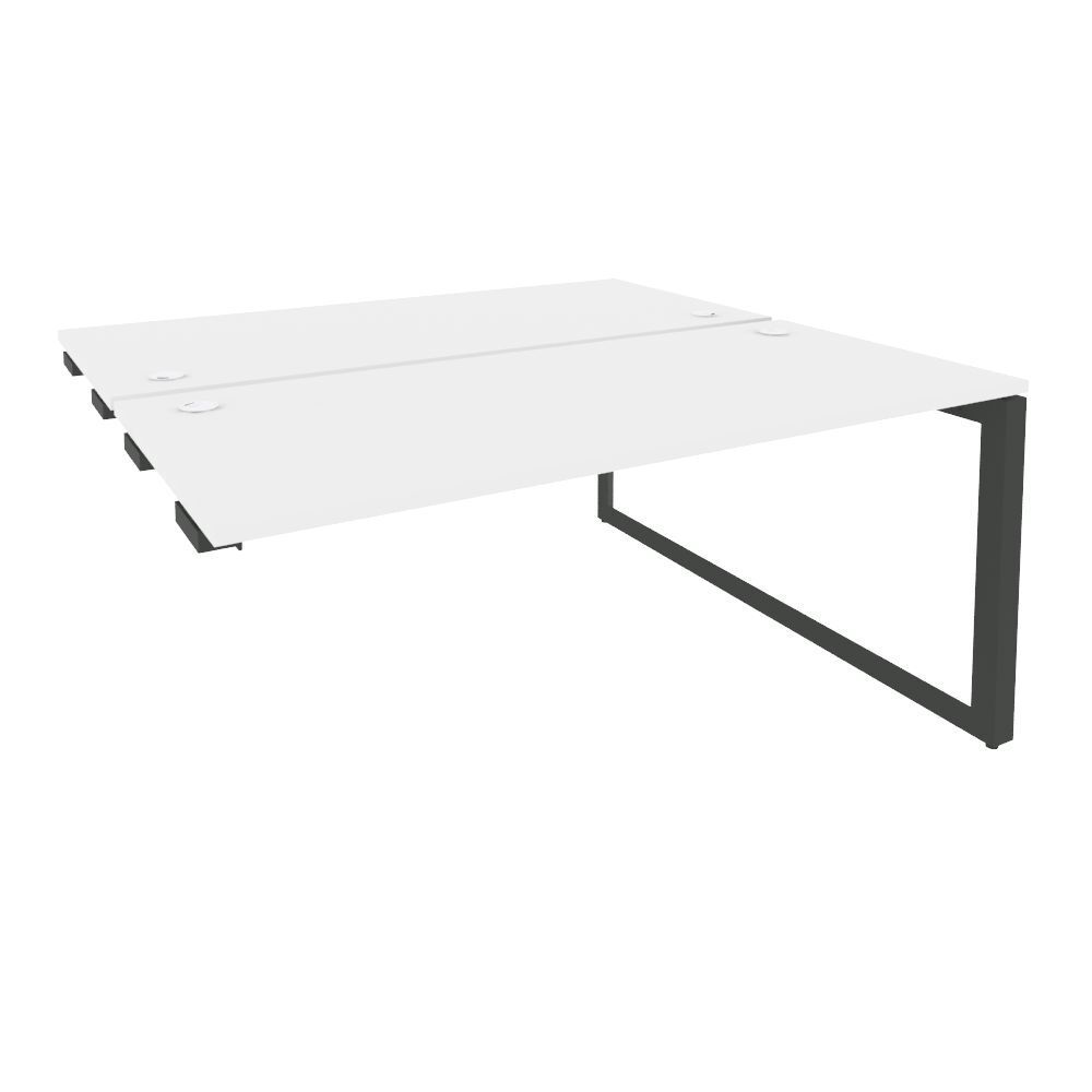 Стол-приставка двойной на О-образном м/к к опорным элементам