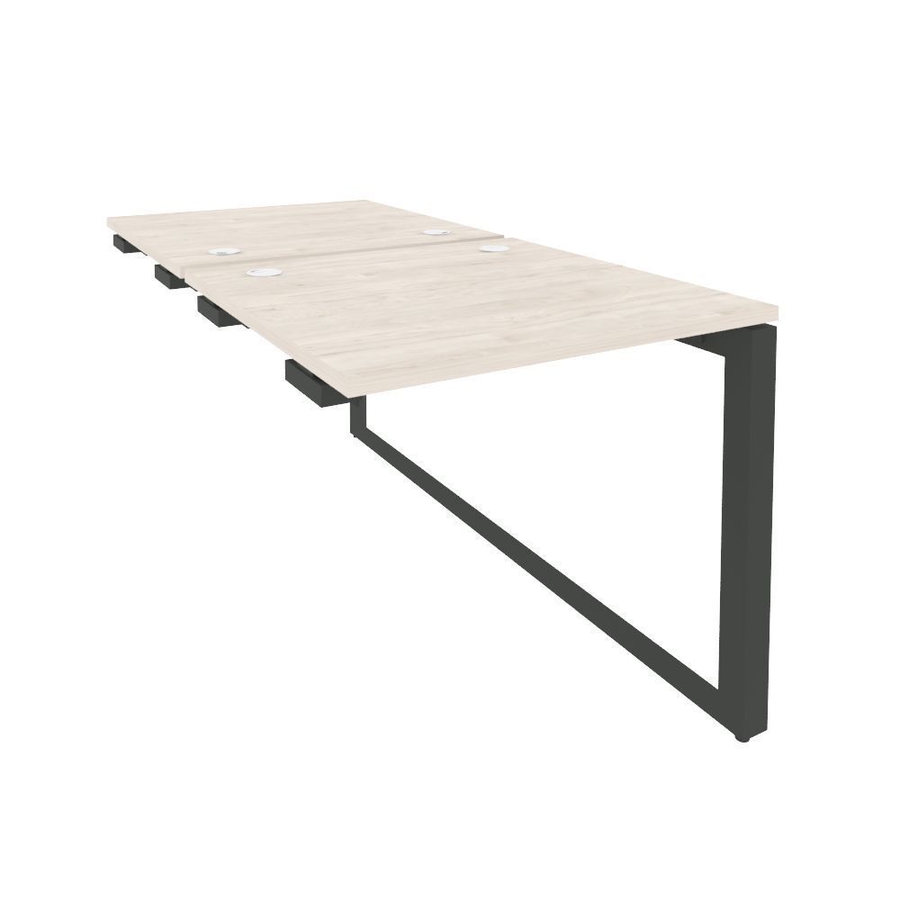 Стол-приставка двойной на О-образном м/к к опорным элементам