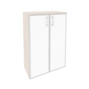 Шкаф средний широкий (стекло белое)