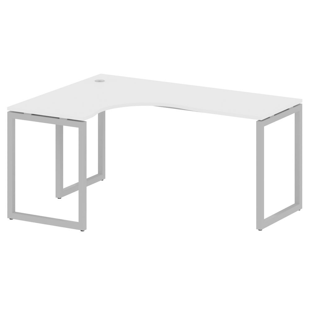 Стол криволинейный левый на О-образном м/к