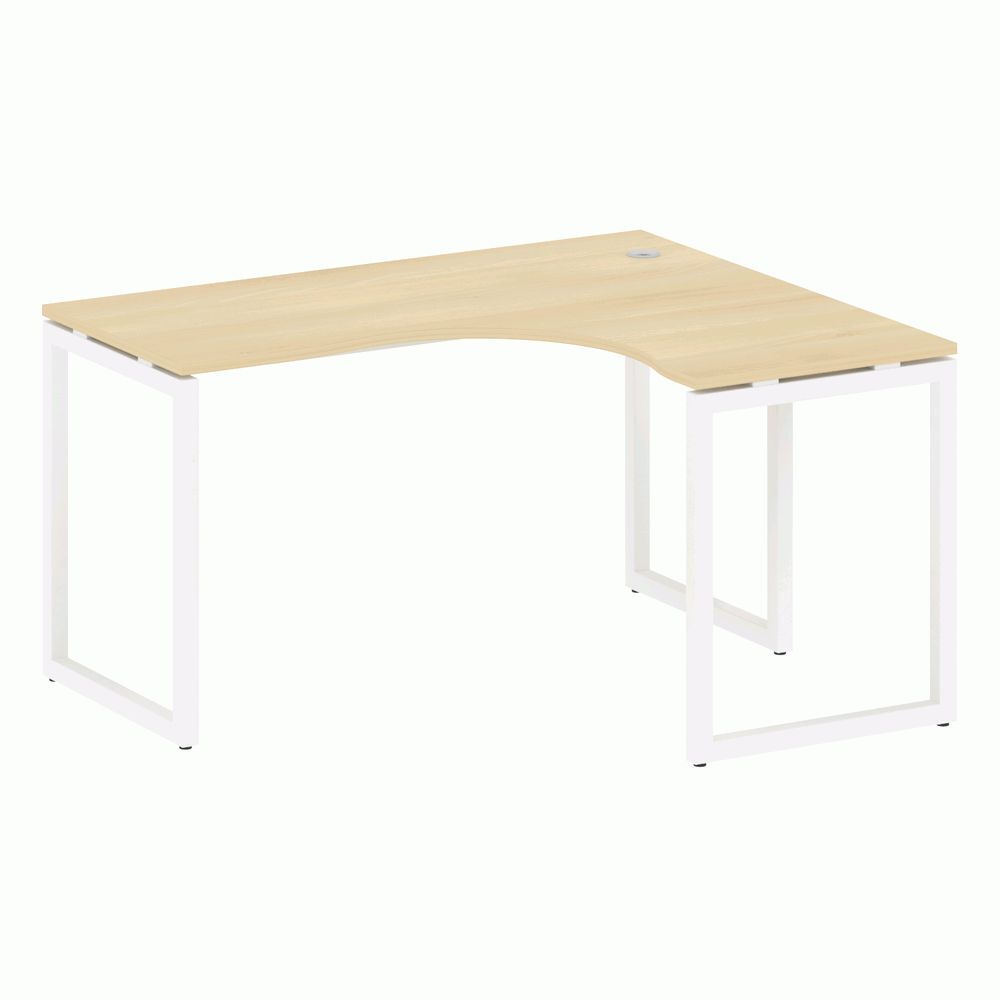 Стол криволинейный правый на О-образном м/к