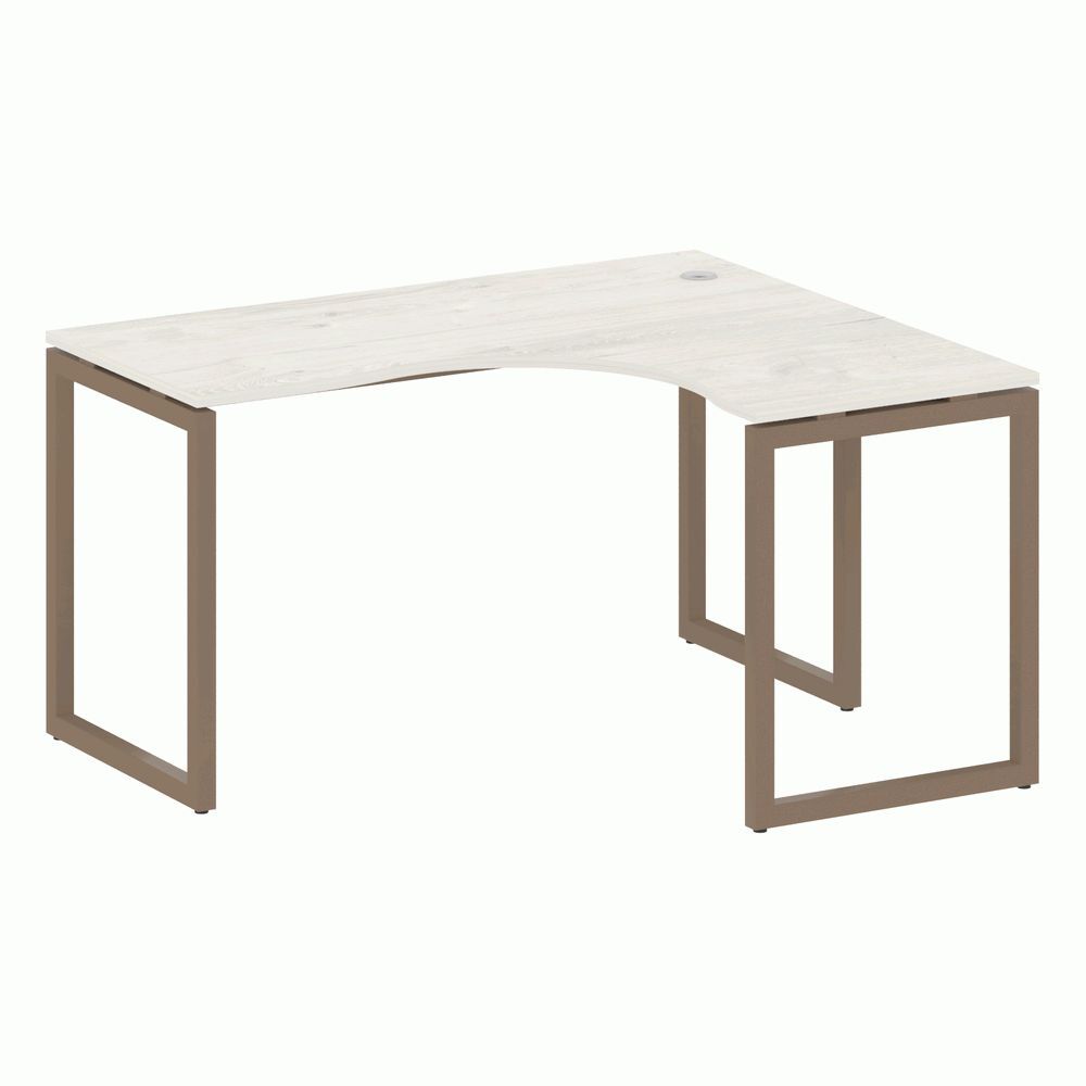 Стол криволинейный правый на О-образном м/к