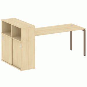 Стол письменный с шкафом-купе на П-образном м/к