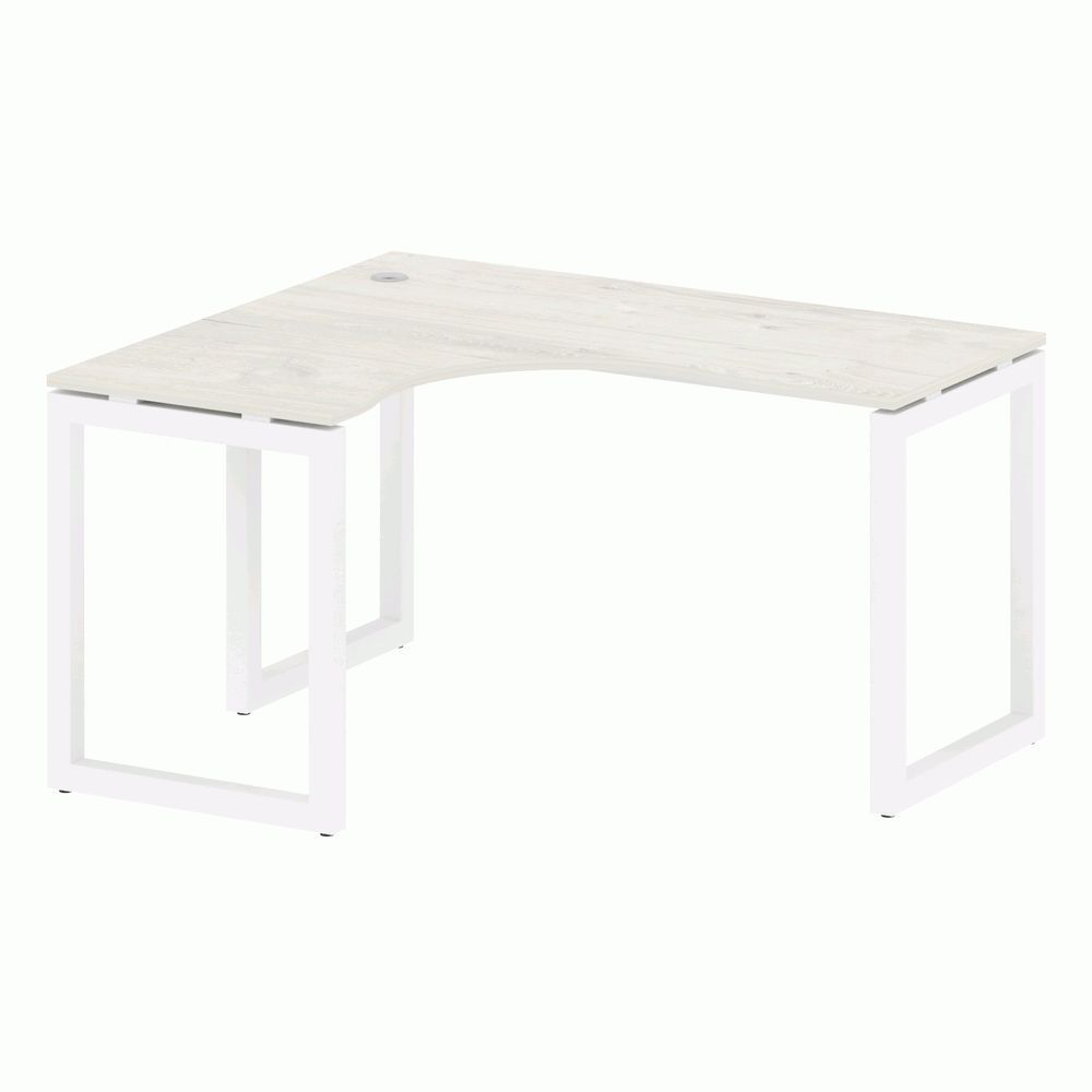 Стол криволинейный левый на О-образном м/к