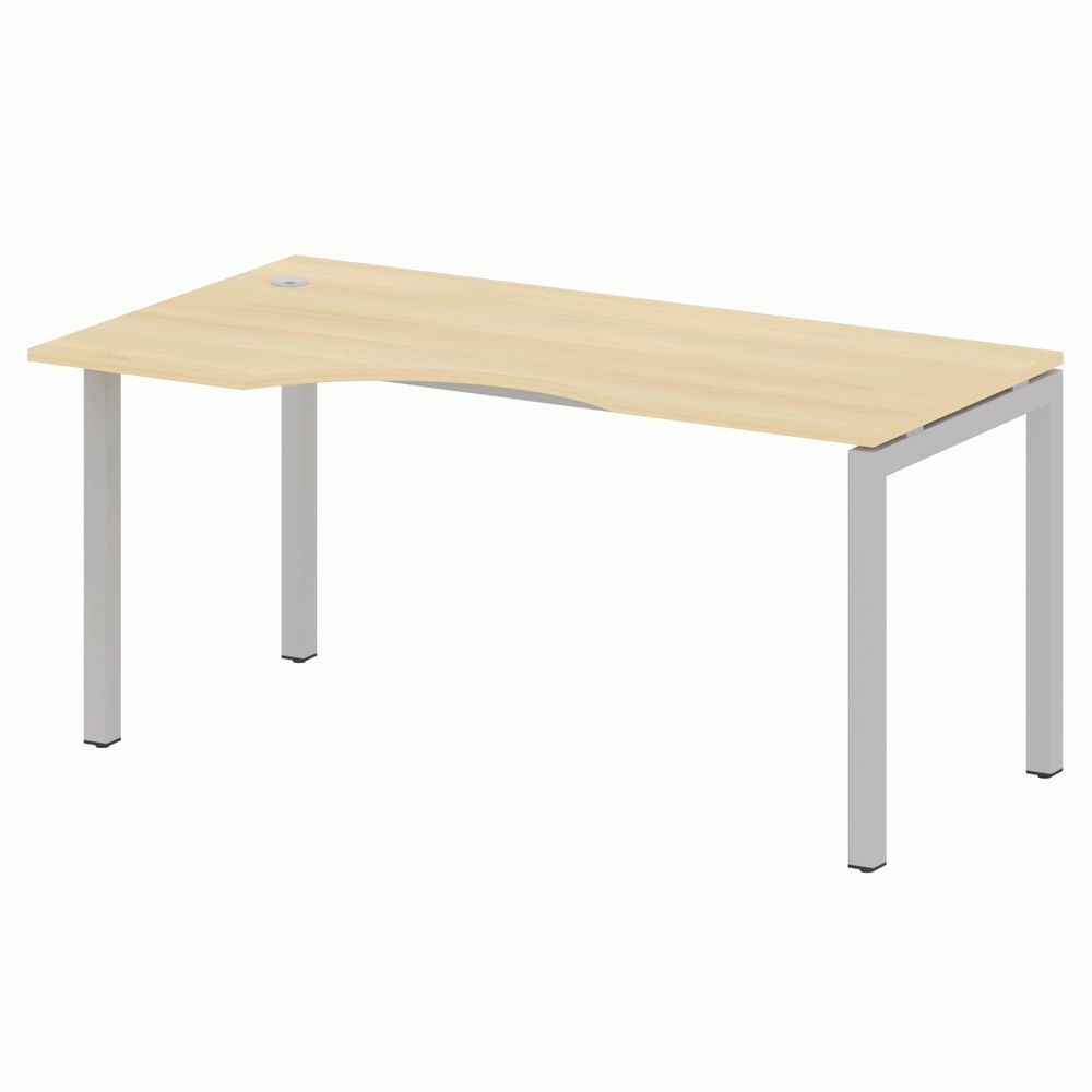 Стол криволинейный левый на П-образном м/к