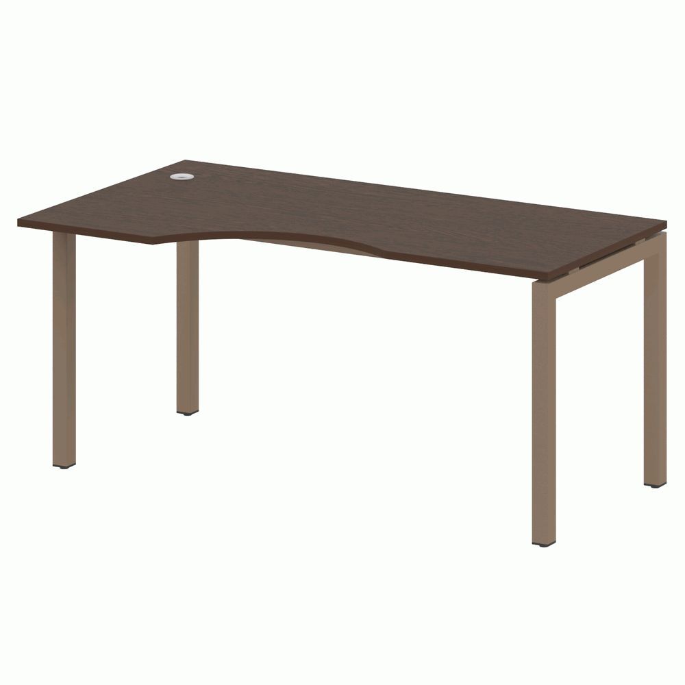 Стол криволинейный левый на П-образном м/к