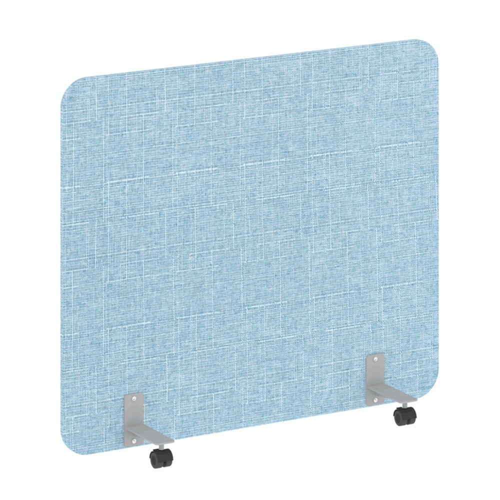 Перегородка на металлических опорах, на роликах