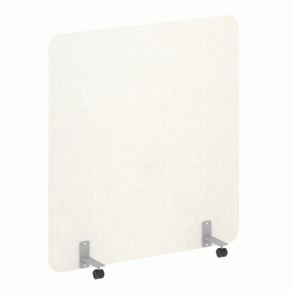 Перегородка на металлических опорах, на роликах