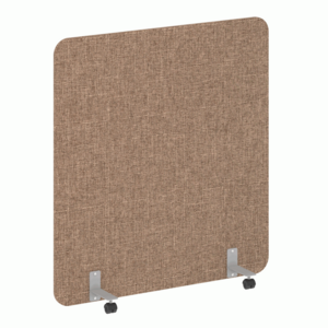 Перегородка на металлических опорах, на роликах