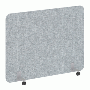 Перегородка на металлических опорах, на роликах