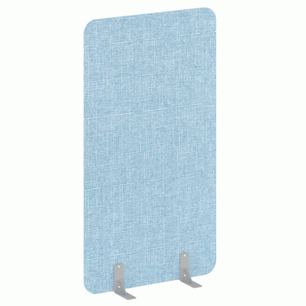 Перегородки на металлических опорах на фетровых подпятниках