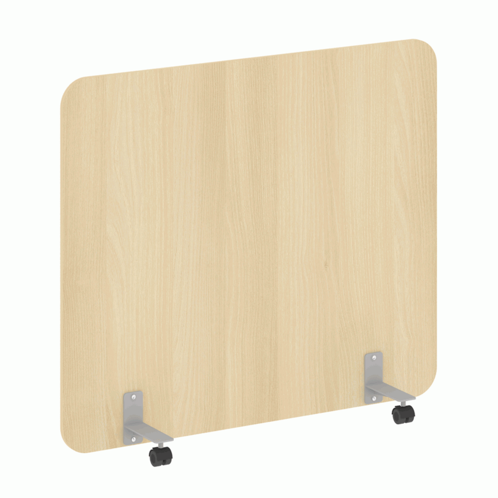 Перегородка на металлических опорах, на роликах