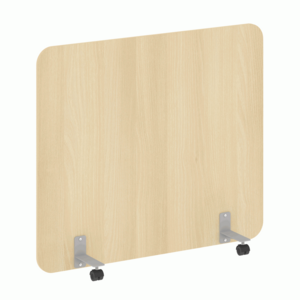 Перегородка на металлических опорах, на роликах