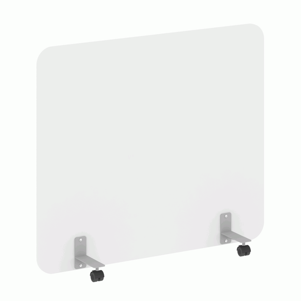 Перегородка на металлических опорах, на роликах