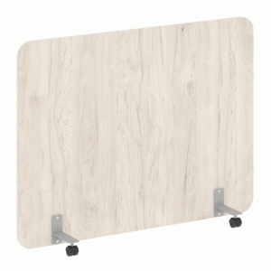 Перегородка на металлических опорах, на роликах