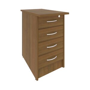 Тумба приставная с фолдингом (4 ящика, с замком)