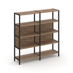 Двухсекционный стеллаж четырехярусный