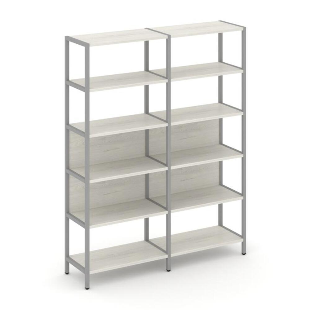 Двухсекционный стеллаж пятиярусный