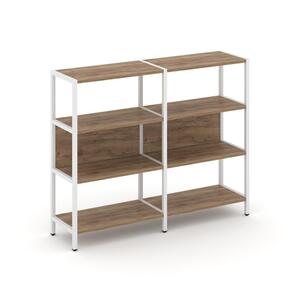 Двухсекционный стеллаж трехярусный