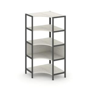 Односекционный угловой стеллаж четырехярусный