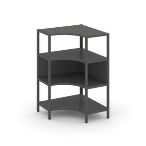 Односекционный угловой стеллаж трехярусный