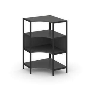 Односекционный угловой стеллаж трехярусный