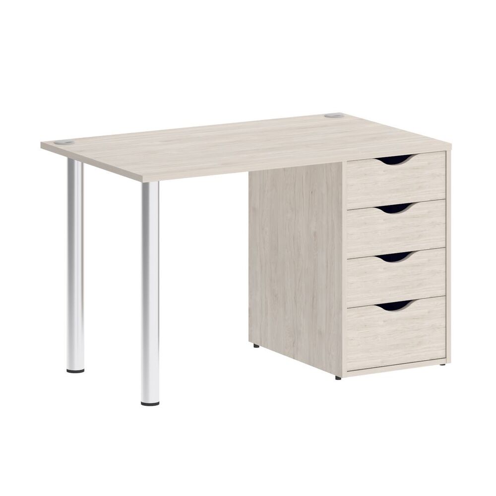 Стол письменный (опоры хром)