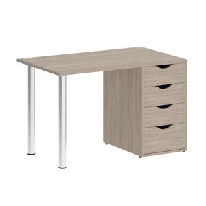 Стол письменный (опоры хром)