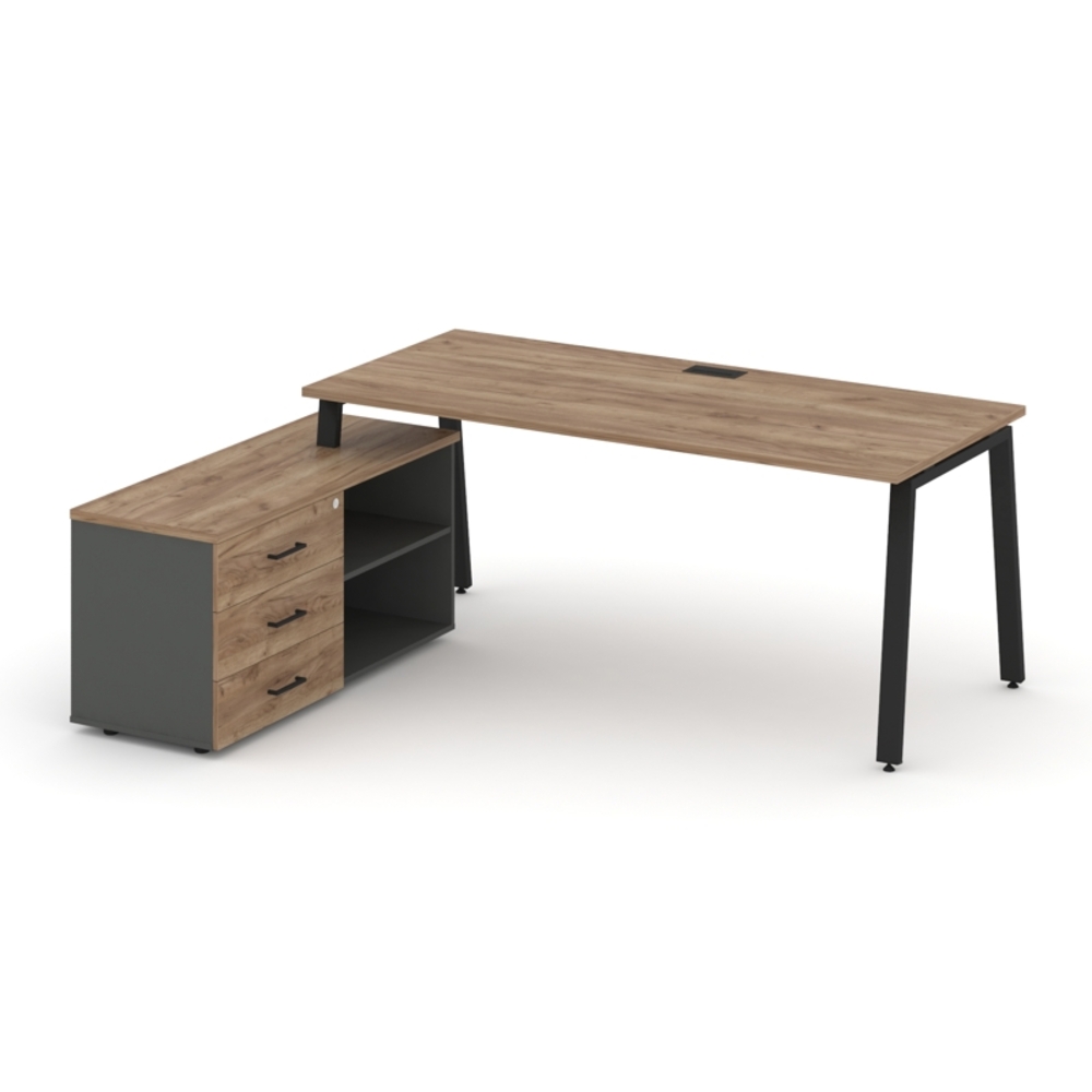 Style Project Direct Стол письменный с греденцией левой