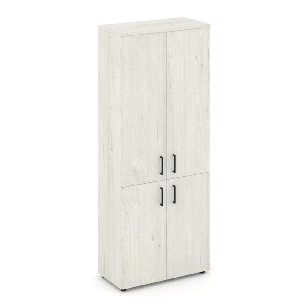 Шкаф высокий широкий (2 низких фасада ЛДСП + 2 средних фасада ЛДСП)