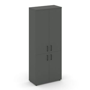 Шкаф высокий широкий (2 низких фасада ЛДСП + 2 средних фасада ЛДСП)