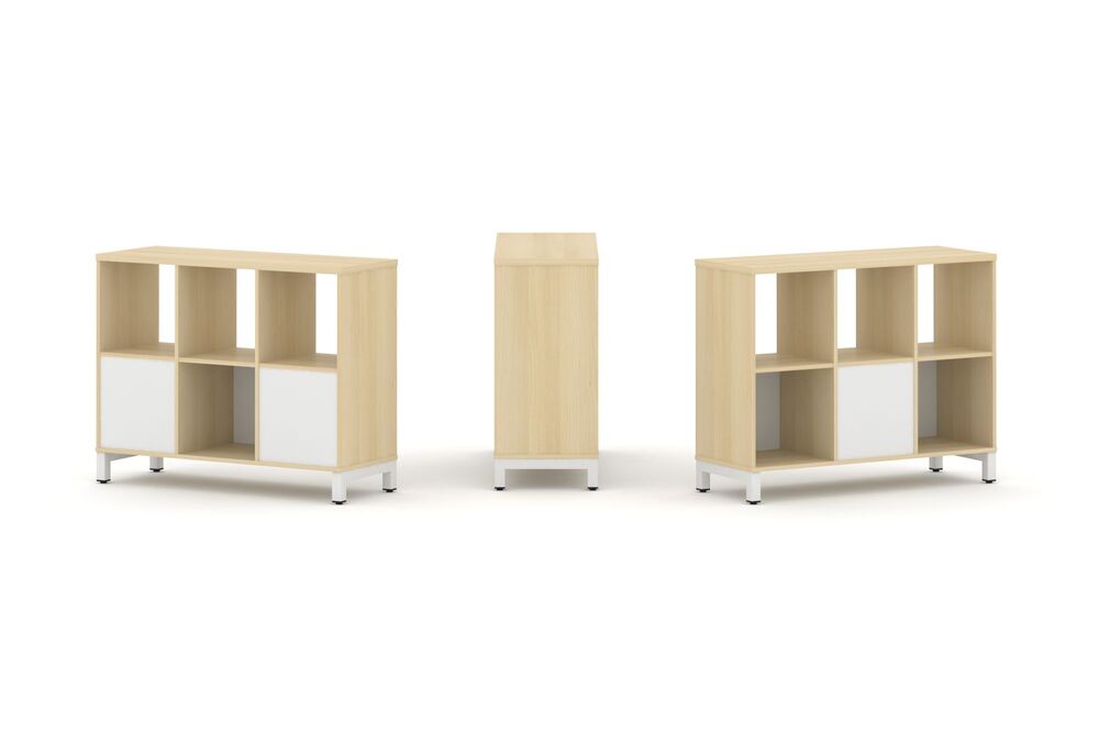 Набор стеллажа двухстороннего, 2 яруса