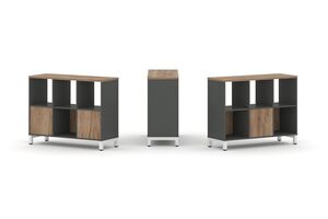 Набор стеллажа двухстороннего, 2 яруса