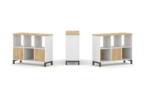 Набор стеллажа двухстороннего, 2 яруса