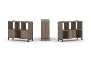 Набор стеллажа двухстороннего, 2 яруса