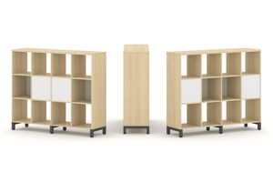 Набор стеллажа двухстороннего, 3 яруса