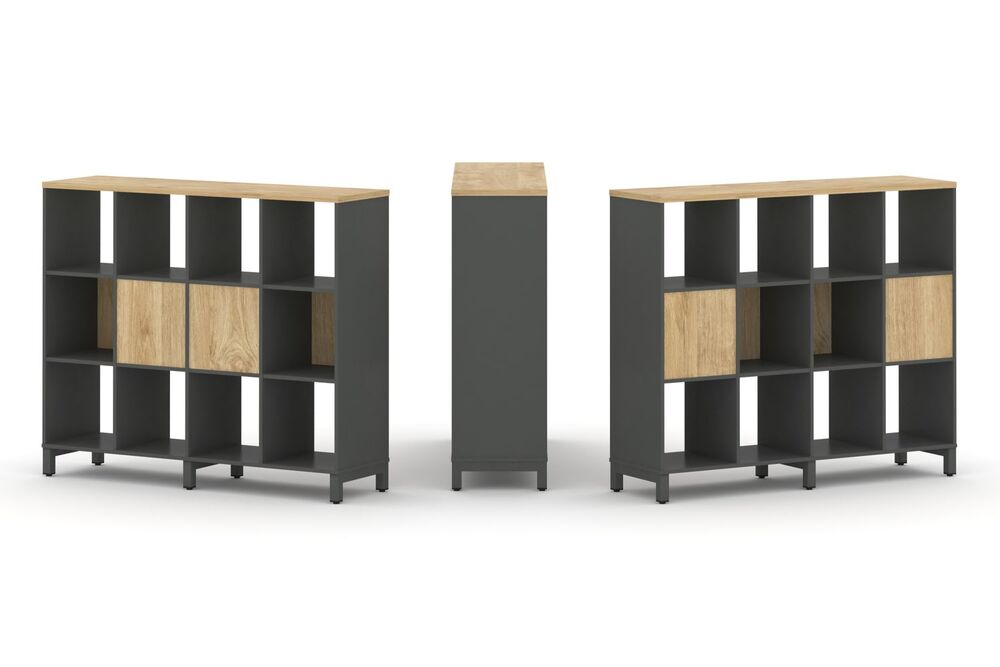 Набор стеллажа двухстороннего, 3 яруса