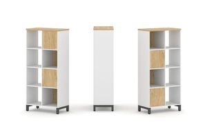 Набор стеллажа двухстороннего, 4 яруса