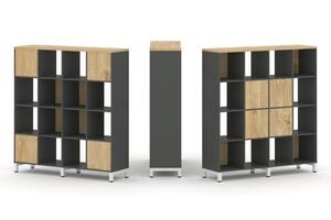 Набор стеллажа двухстороннего, 4 яруса