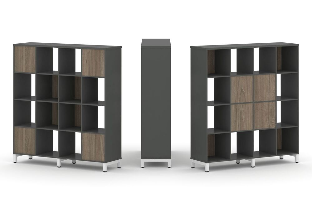 Набор стеллажа двухстороннего, 4 яруса