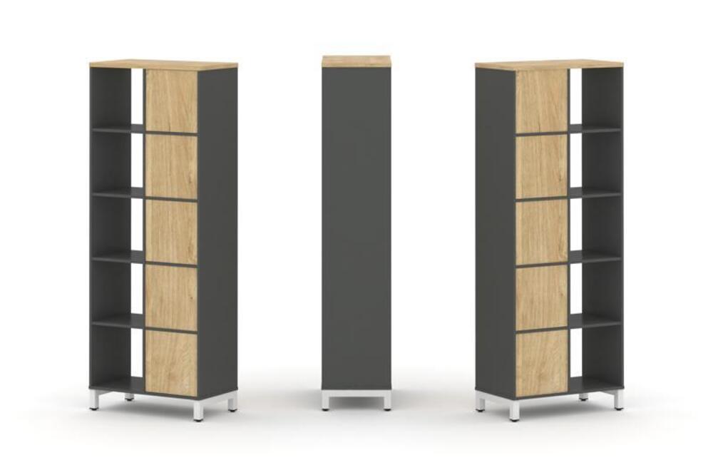 Набор стеллажа двухстороннего, 5 ярусов