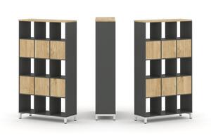 Набор стеллажа двухстороннего, 5 ярусов