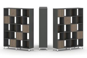 Набор стеллажа двухстороннего, 5 ярусов