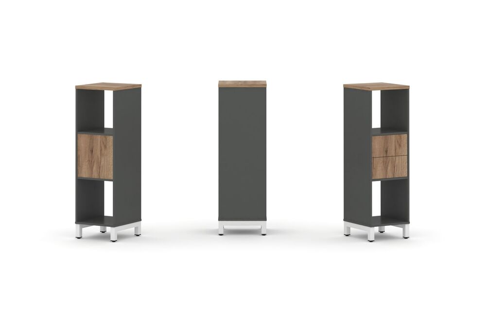 Набор стеллажа одностороннего, 3 яруса