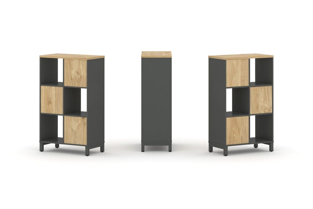 Набор стеллажа одностороннего, 3 яруса