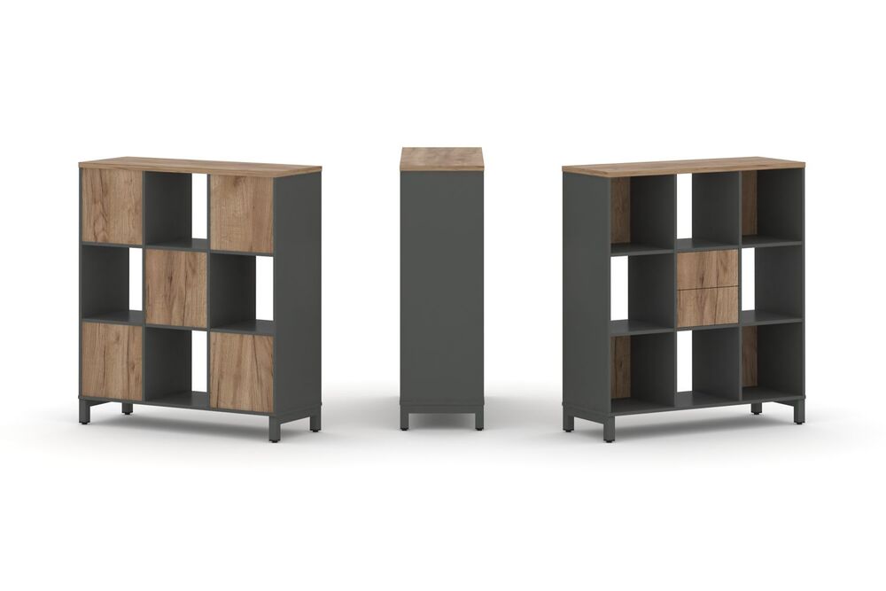 Набор стеллажа одностороннего, 3 яруса